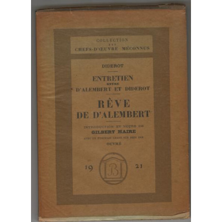 Entretien Entre d'Alembert Et Diderot/Le Reve De d'Alembert