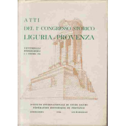 Atti del 1 congresso storico liguria-provenza ( ventimiglia...