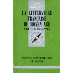 La litterature francaise du moyen age