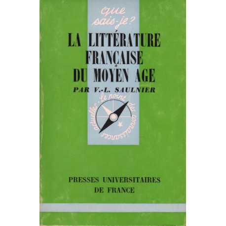 La litterature francaise du moyen age