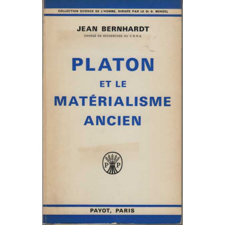 Platon et materialisme ancien