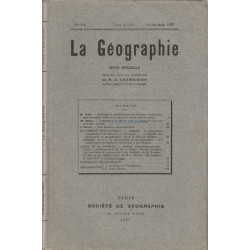 La Geographie numero 1-2 tome XLVIII juillet aout 1927