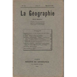 La Geographie numero 3-4 Tome LV mars avril 1931
