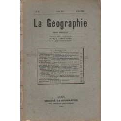 La Geographie numero 4 tome XLI avril 1924