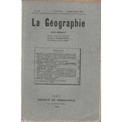 La Geographie numero 1-2 Tome XLIX janvier-fevrier 1928