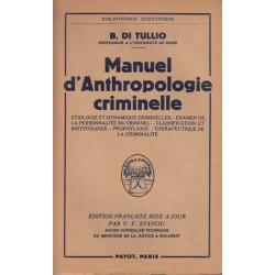 Manuel d'Anthropologie criminelle