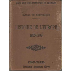 Classe de rhetorique histoire de l'europe et particulierement de la...