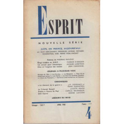 Esprit avril 1968 numero 4