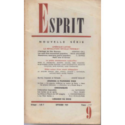 Esprit septembre 1969 numero 9