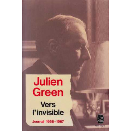Vers l'invisible : Journal 1958-1967