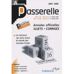 Annales Passerelle ESC : Concours 2007 sujets et corrigés