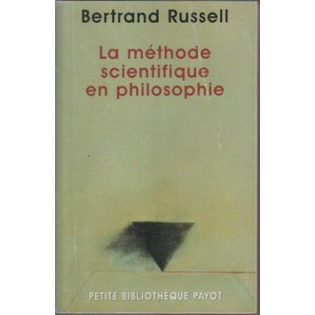 La Méthode scientifique en philosophie