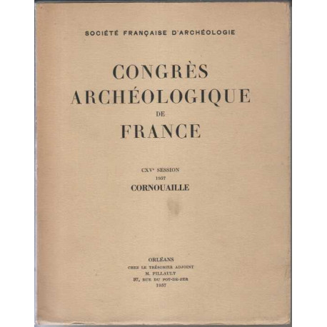 Congres archeologique de france cxv session 1957 cornouaille