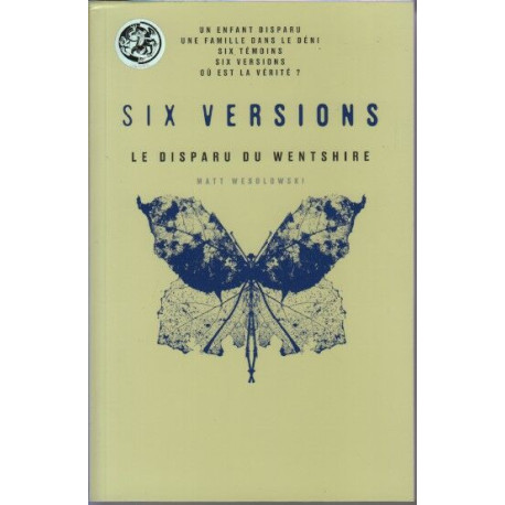 Six versions - Tome 3 Le Disparue du Wentshire