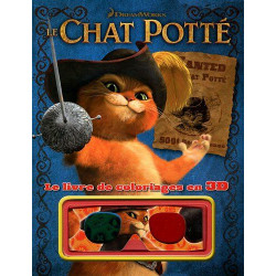 Le Chat Potté: Le livre de coloriage en 3D