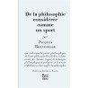 De la philosophie considérée comme un sport