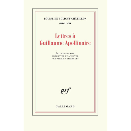 Lettres a Guillaume Apollinaire