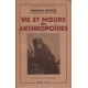Vie et moeurs des anthropoides