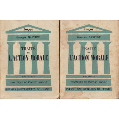 Traite de l'action morale tome 1 et 2