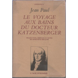 Le voyage aux bains du docteur Katzenberger