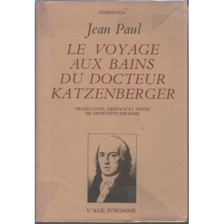 Le voyage aux bains du docteur Katzenberger