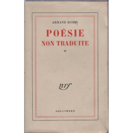 Poesie non traduite tome 2