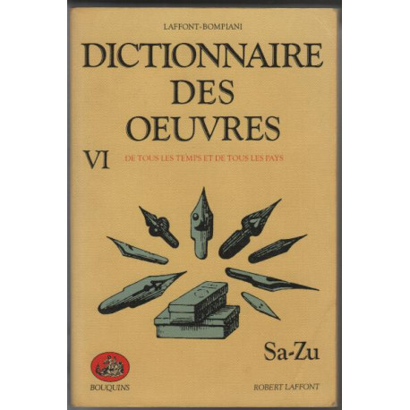 Dictionnaire des oeuvres de tous les temps et de tous les pays t6...