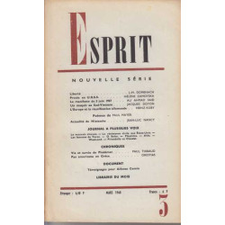 Esprit numero 3 mars 1968