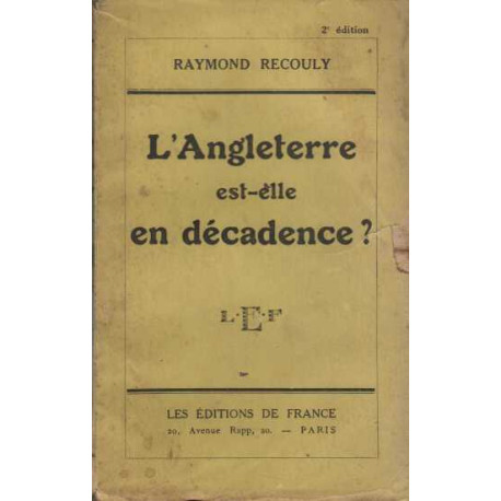 L'angleterre est elle en decadence