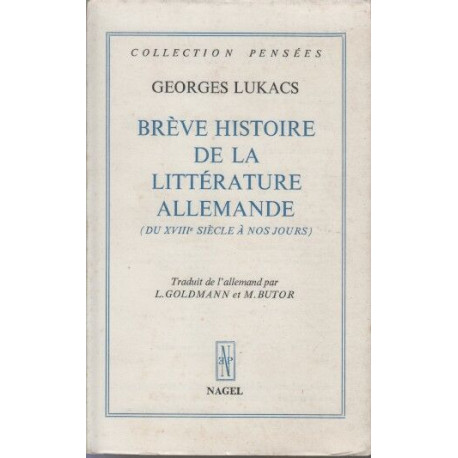 Brève histoire de la littérature allemande du xviiie siècle à nos...