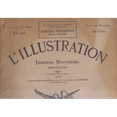L'illustration numero 3770 5 juin 1915