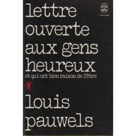 Lettre ouverte aux gens heureux et qui ont bien raison de l'être