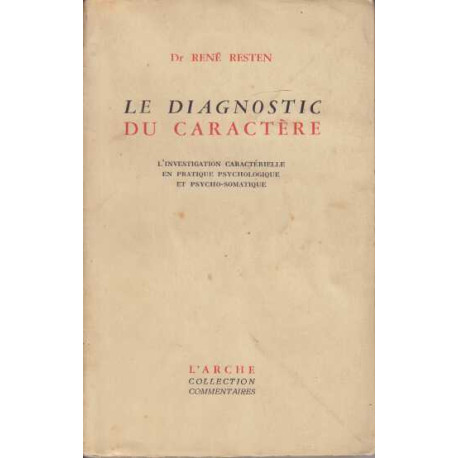 Le diagnostic du caractere