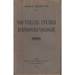 Nouvelles etudes d'endocrinologie