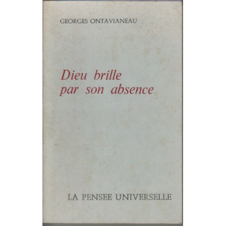 Dieu Brille Par Son Absence