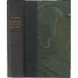 La faillite de la paix 1918-1939