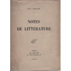 Notes de litterature