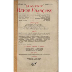 La nouvelle revue francaise numero 98 1er fevrier 1961