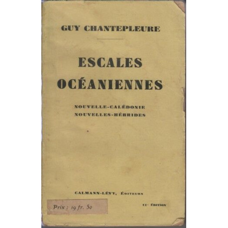 Escales oceaniennes nouvelles caledonie nouvelles hebrides