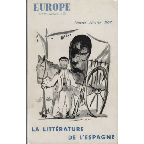 Europe janvier fevrier 1958 la litterature de l'espagne