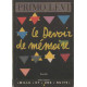 Le devoir de mémoire