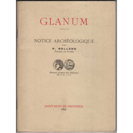 Glanum notice archeologique