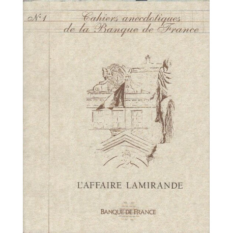 Cahiers anecdotiques de la banque de france numero 1