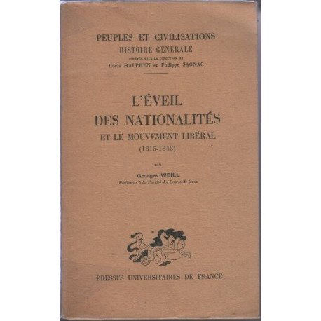 L'éveil des nationalités et le mouvement liberal 1812 à 1856