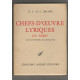 Chefs d'oeuvre lyriques du nord angleterre allemagne