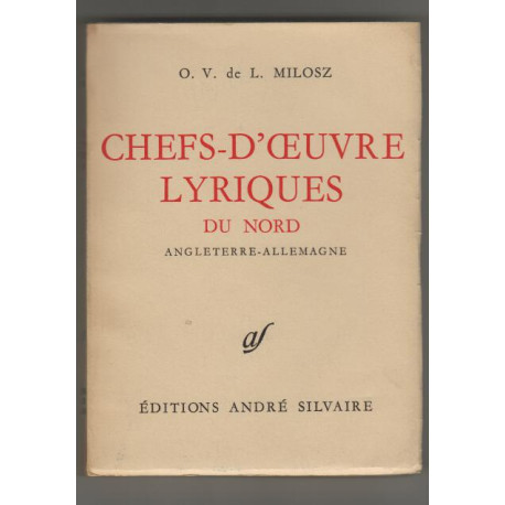 Chefs d'oeuvre lyriques du nord angleterre allemagne