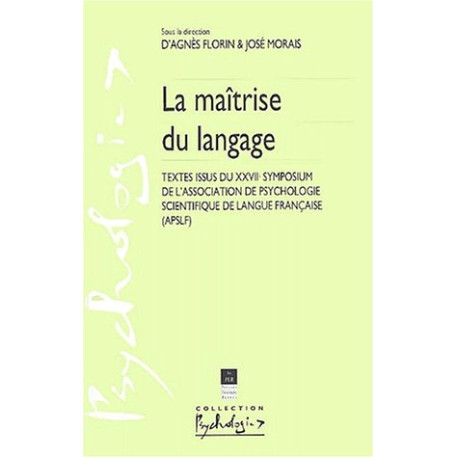 Maitrise du language textes issus du xxvii symposium de...