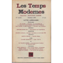 Les temps modernes octobre 1970 numero 291 luttes americaines