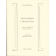 Oeuvre poétique : Collected poems