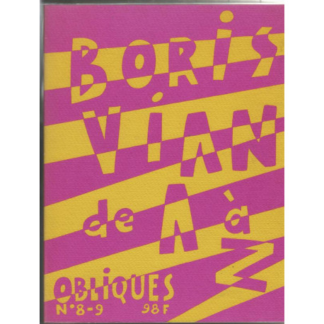 Boris Vian de A à Z - Obliques numéro spécial 8-9